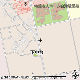 福島県会津若松市北会津町東小松下中台周辺の地図