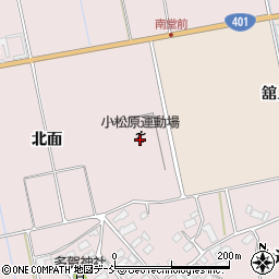 福島県会津若松市北会津町小松舘ノ内周辺の地図