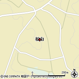 福島県三春町（田村郡）七草木（松山）周辺の地図