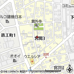 新潟県長岡市宮関周辺の地図
