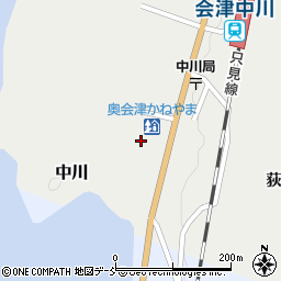 「道の駅」奥会津かねやま公衆トイレ周辺の地図