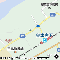 福島県大沼郡三島町宮下居平54周辺の地図