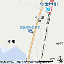 道の駅奥会津かねやま周辺の地図