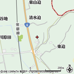 福島県双葉町（双葉郡）鴻草（東迫）周辺の地図