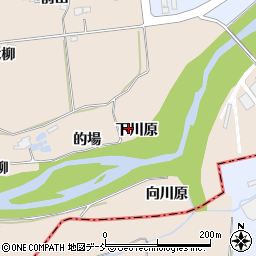 福島県本宮市関下下川原周辺の地図