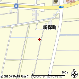 新潟県長岡市新保町周辺の地図