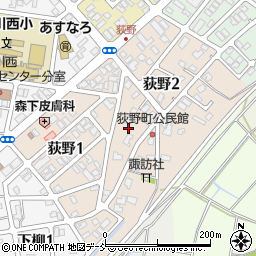 新潟県長岡市荻野周辺の地図