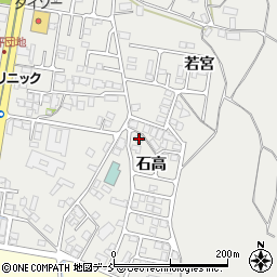 福島県会津若松市門田町大字黒岩石高96周辺の地図