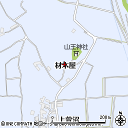 福島県郡山市日和田町高倉材木屋周辺の地図