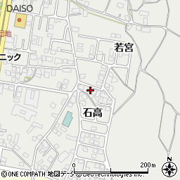 福島県会津若松市門田町大字黒岩石高6周辺の地図