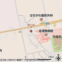 福島県会津若松市北会津町東小松新堀西周辺の地図