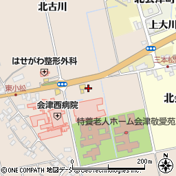 福島県会津若松市北会津町東小松南古川周辺の地図