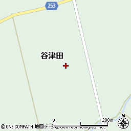 福島県双葉郡浪江町谷津田椿平周辺の地図
