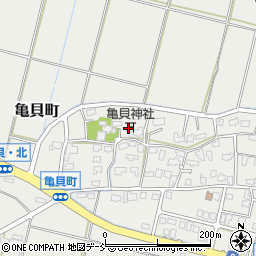亀貝神社周辺の地図