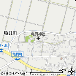 亀貝神社周辺の地図