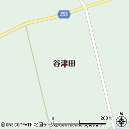 福島県双葉郡浪江町谷津田周辺の地図