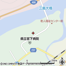 福島県大沼郡三島町宮下下乙田周辺の地図