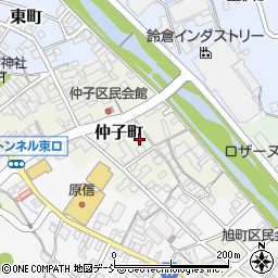 新潟県長岡市仲子町周辺の地図