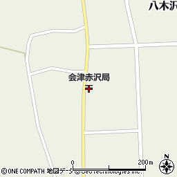 会津赤沢郵便局周辺の地図