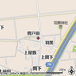 福島県本宮市関下背戸田周辺の地図