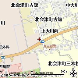 福島県会津若松市北会津町東小松北古川4周辺の地図