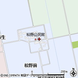 福島県会津若松市北会津町松野周辺の地図