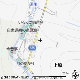 福島県会津若松市東山町大字湯本（上原）周辺の地図