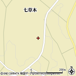 福島県三春町（田村郡）七草木（舘下）周辺の地図