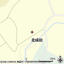 福島県田村郡三春町北成田七郎内周辺の地図
