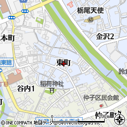 新潟県長岡市東町周辺の地図