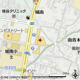 ホームセンターカンセキ会津若松店周辺の地図