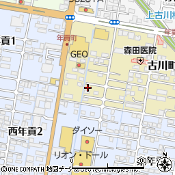 福島県会津若松市古川町2-43周辺の地図