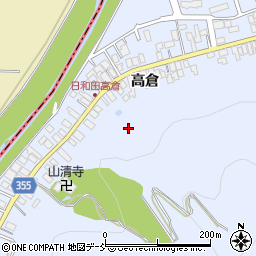 福島県郡山市日和田町高倉裏山周辺の地図