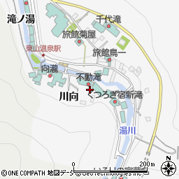 福島県会津若松市東山町大字湯本周辺の地図