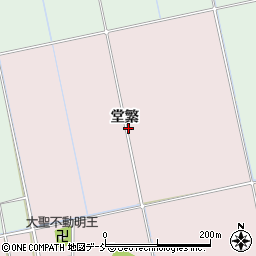 福島県会津若松市北会津町両堂堂繁周辺の地図