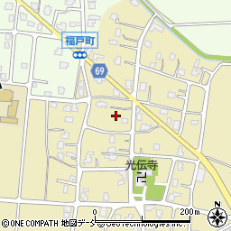 新潟県長岡市福道町541-2周辺の地図