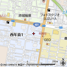 南成田荘周辺の地図