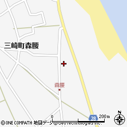 珠洲警察署　三崎駐在所周辺の地図