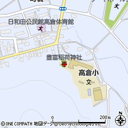 豊富稲荷神社周辺の地図