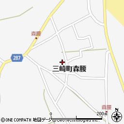 石川県珠洲市三崎町（森腰ウ）周辺の地図