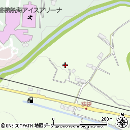 福島県郡山市熱海町安子島（荻平）周辺の地図