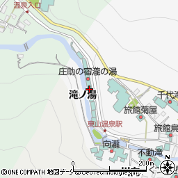 福島県会津若松市東山町大字湯本滝ノ湯周辺の地図