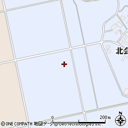 福島県会津若松市北会津町西麻生堂ノ前周辺の地図