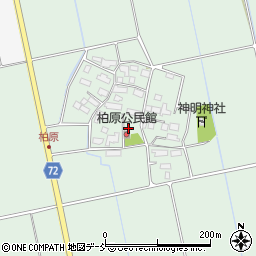 柏原公民館周辺の地図