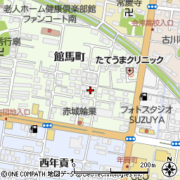 福島県会津若松市館馬町周辺の地図