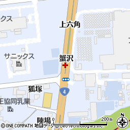 福島県本宮市荒井蟹沢周辺の地図