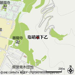 福島県会津若松市門田町大字黒岩（塩硝蔵下乙）周辺の地図
