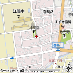 新潟中央ヤクルト販売株式会社　巻島センター周辺の地図