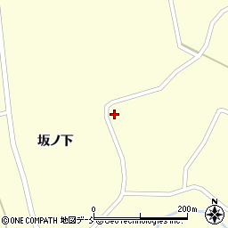 福島県田村郡三春町北成田上坊ノ内周辺の地図