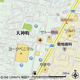 快活クラブ会津若松店周辺の地図